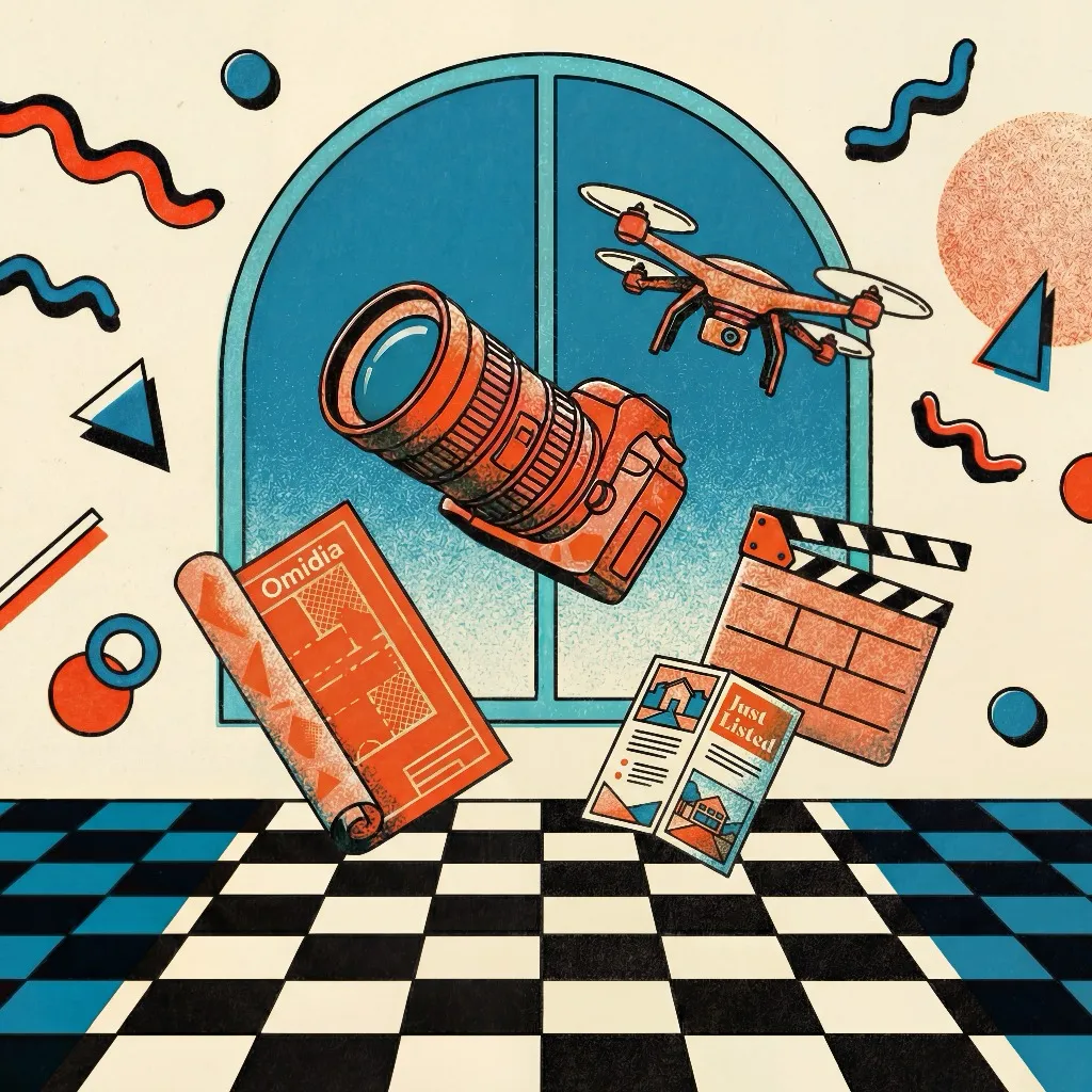 Real Estate Photography - 80s Retro Style