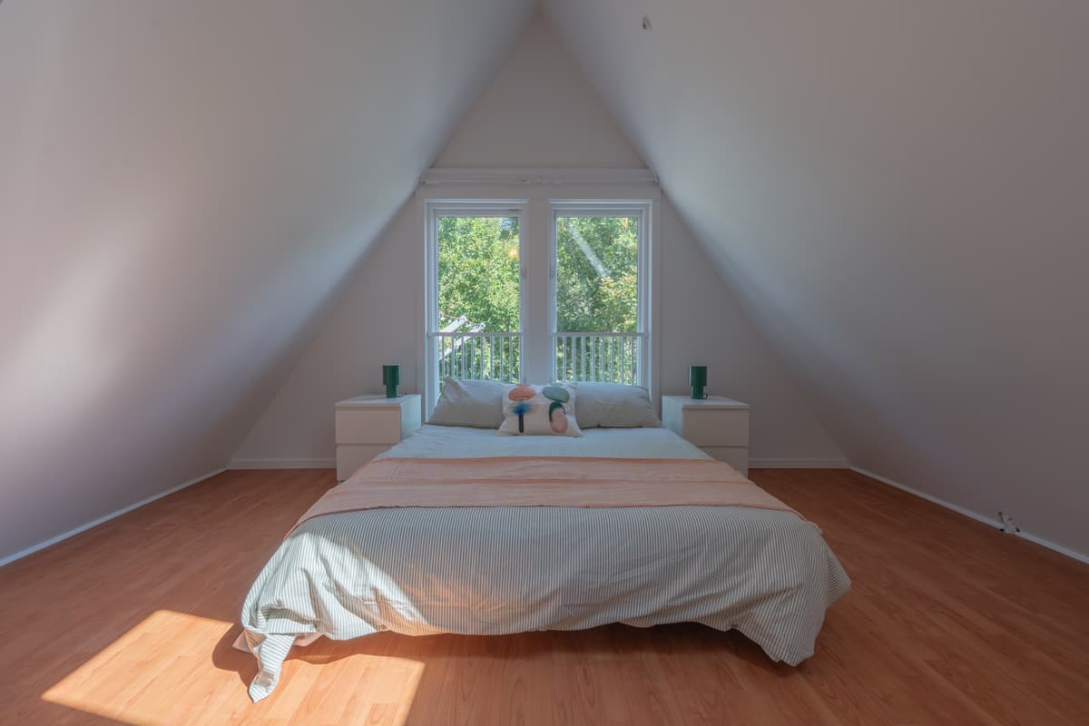 Attic bedroom, straight out of camera